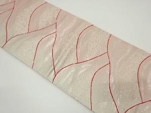 アンティーク　遠山に草花模様織り出し袋帯（材料）